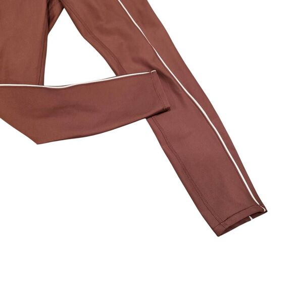Abercrombie YPB Ankle Leggings Women's Small‎ Red Brown Waist Stretch - Picture 2 of 6